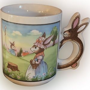 Vintage Avon bunny rabbit mugs Easter basket alternative